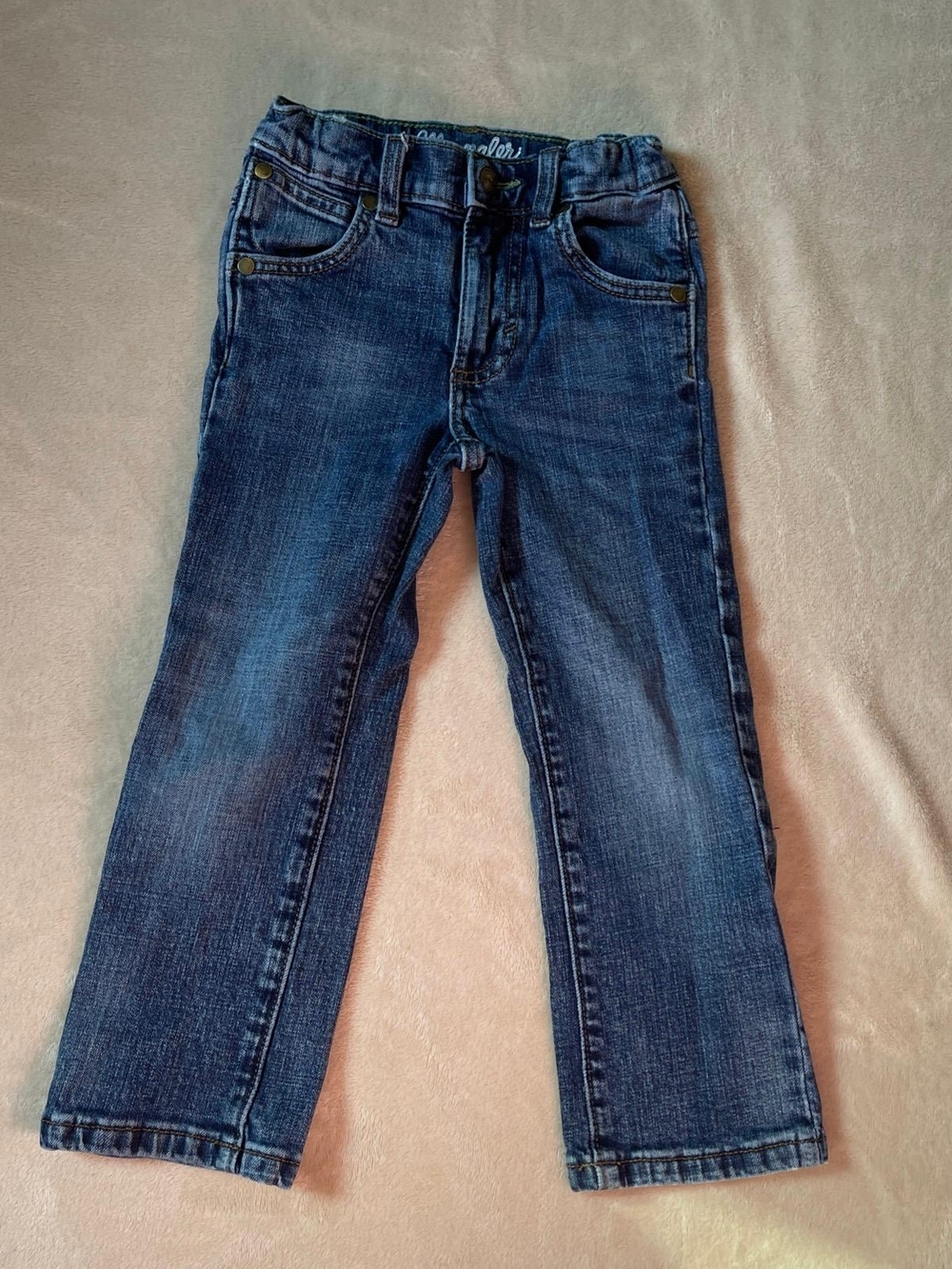 Wrangler Toddler 4T Adjustable Waist Blue Jeans